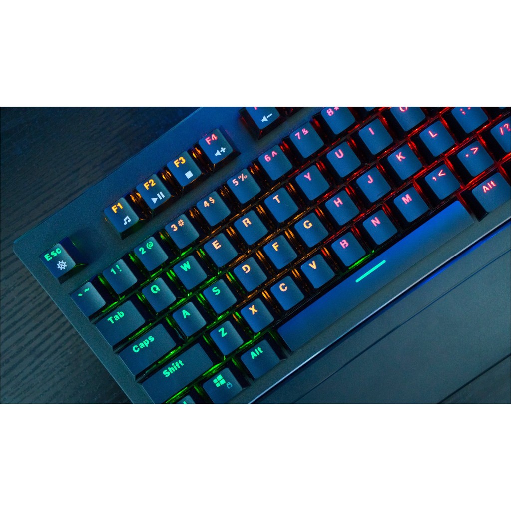 Bàn Phím Cơ Gaming Fuhlen Eraser - Fuhlen E - Led Rainbow - Black Blue switch - Hàng Chính Hãng Ninza Bh 2 Năm