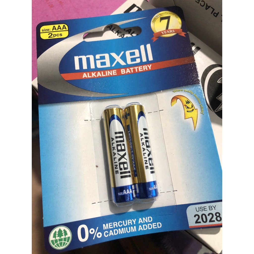 Pin AA và AAA Maxell alkaline 2 viên Chính Hãng