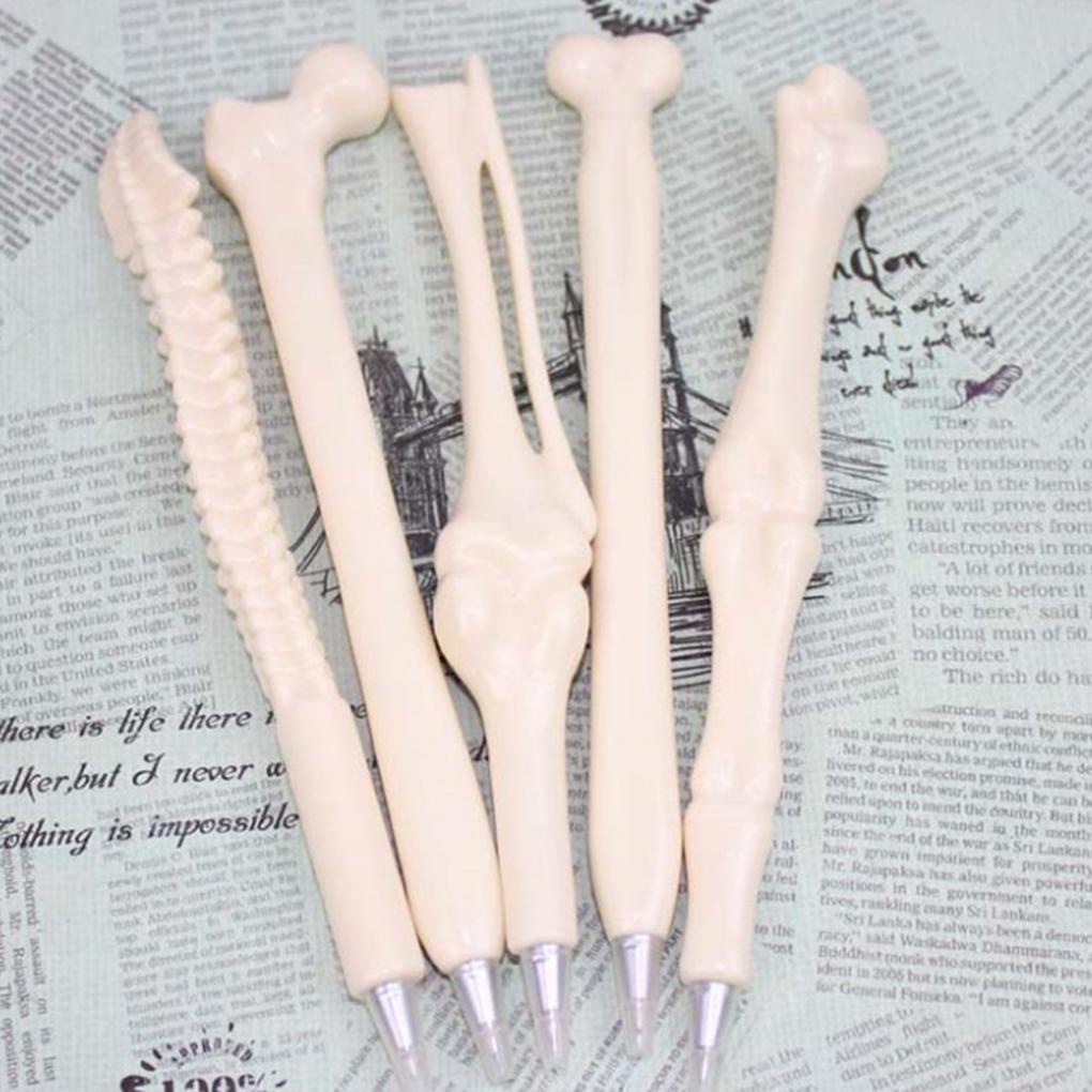 Set 5 Bút Bi Mực Đen Hình Cục Xương