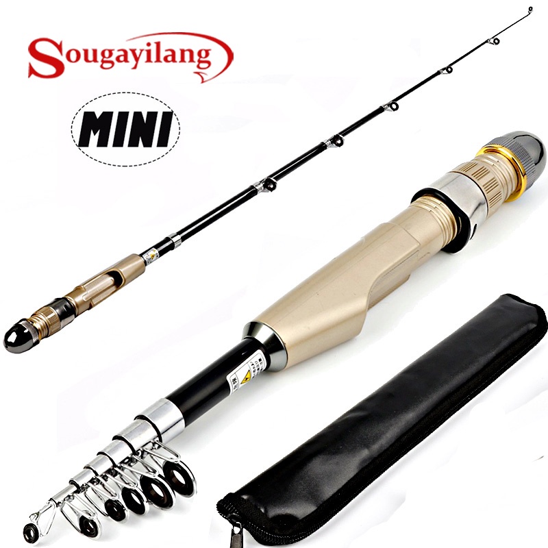 Sougayilang Cần Câu Cá mini 112cm Chất Liệu Sợi carbon