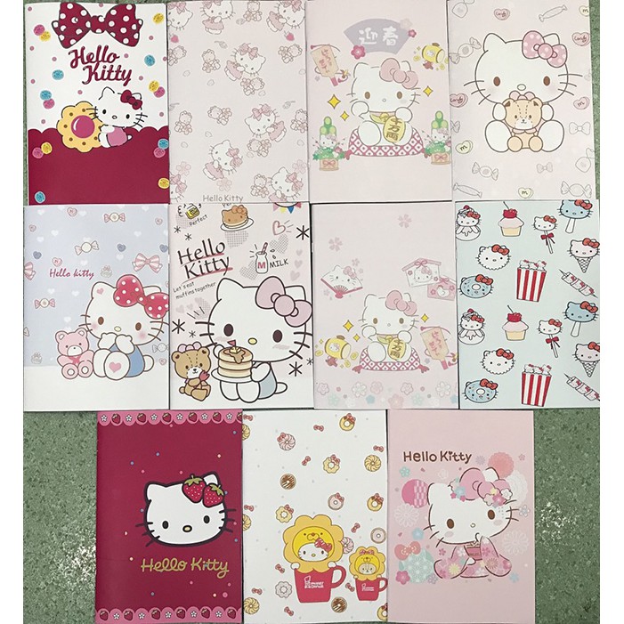 Vở mèo kitty kẻ ngang S7VI66 vở hoạt hình tập cute 25x17cm 80 trang giấy đẹp