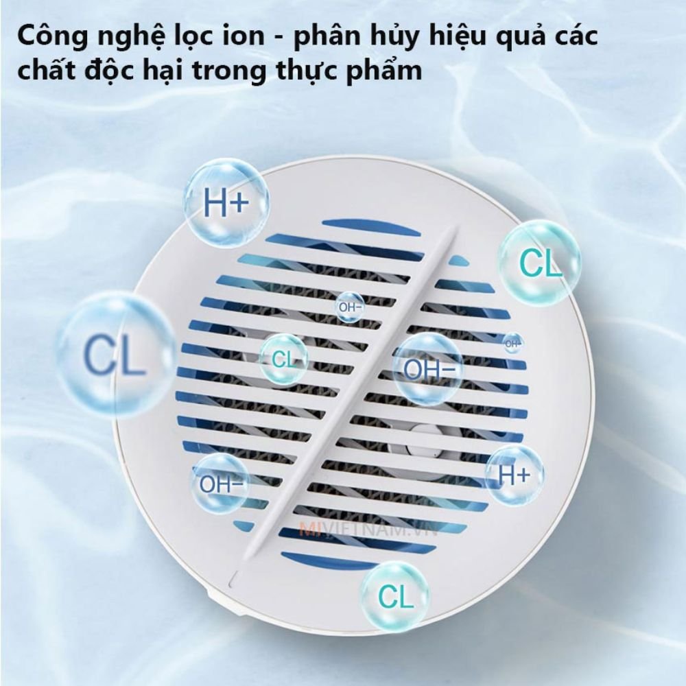 Máy Khử Độc Thực Phẩm Xiaoda , Khử Trùng tiệt khuẩn Thực Phẩm Loại Bỏ Thuốc Trừ Sâu , Khử 99.9% Vi Khuẩn Gây Hại