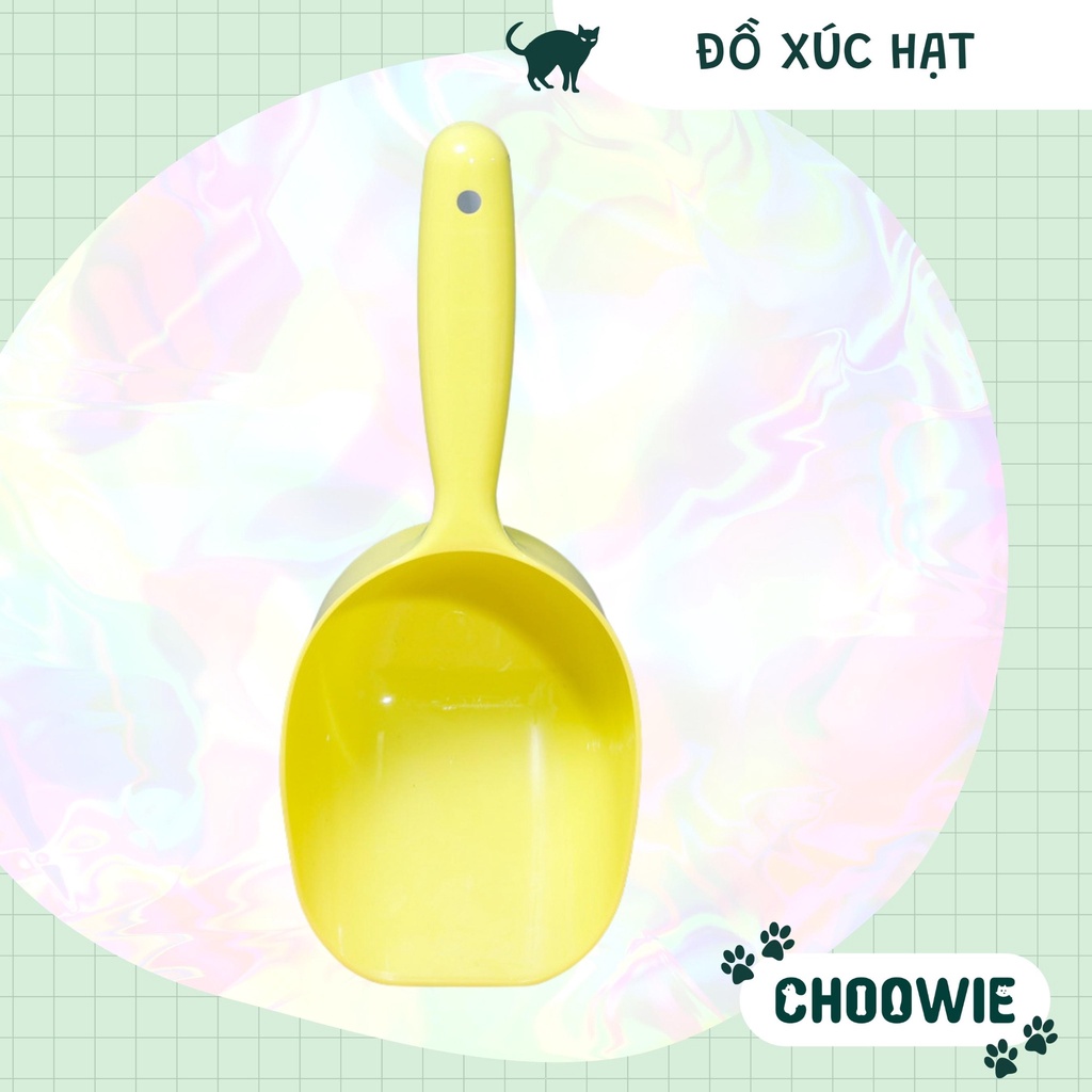 Thìa xúc hạt chó mèo nhiều màu sắc dễ thương và tiện lợi | Phụ kiện cho mèo