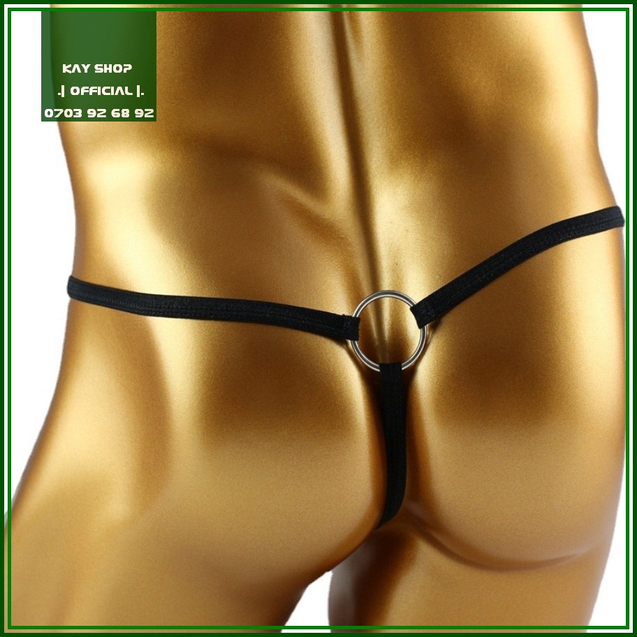 [HOT ĐỘC LẠ] Quần lót lọt khe sexy in nổi 3D định hình nam giới không bị lệch - Quần sịp nam khoen sau mông gợi cảm