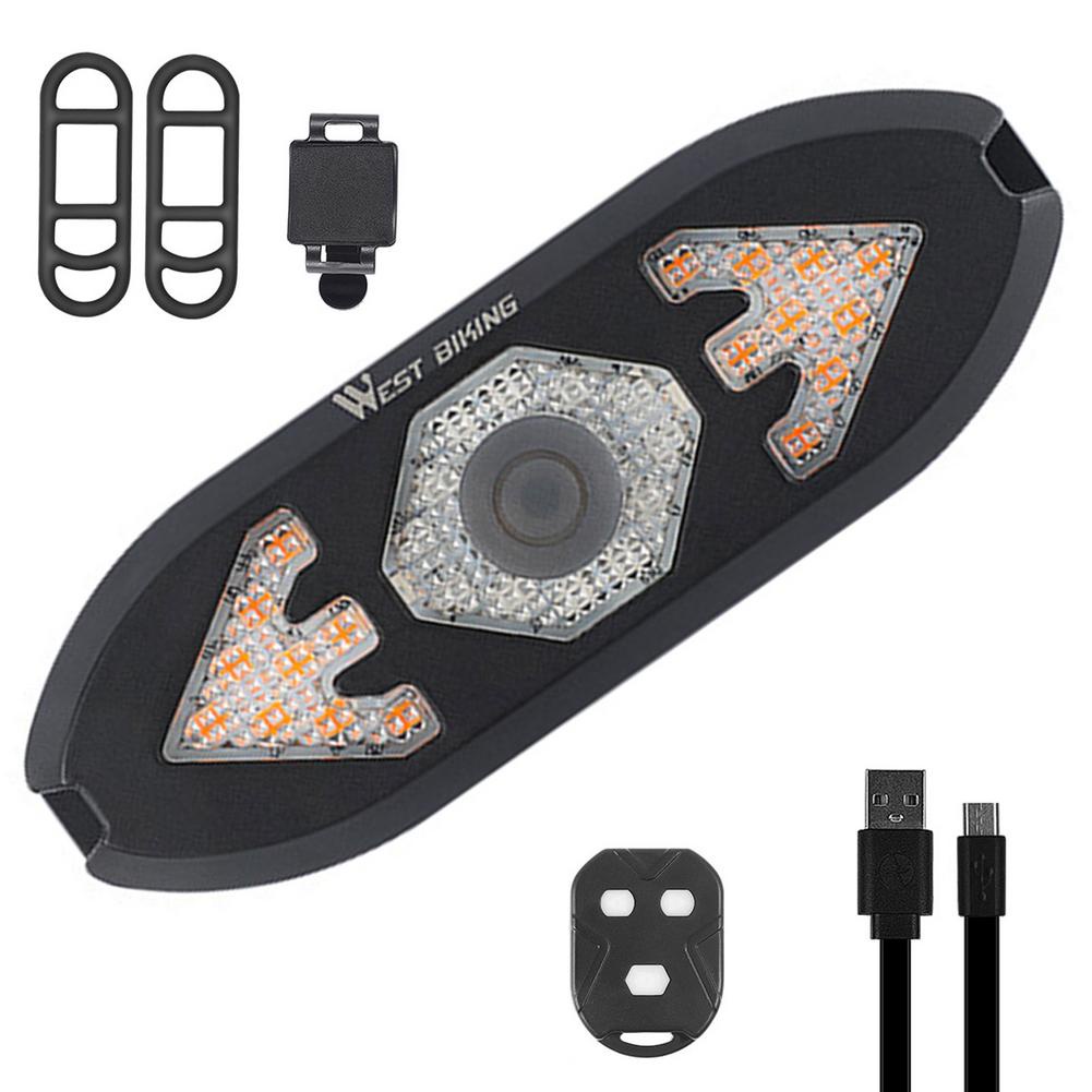 Đèn Tín Hiệu Gắn Đuôi Xe Đạp Leo Núi Có Còi USB Tiện Dụng