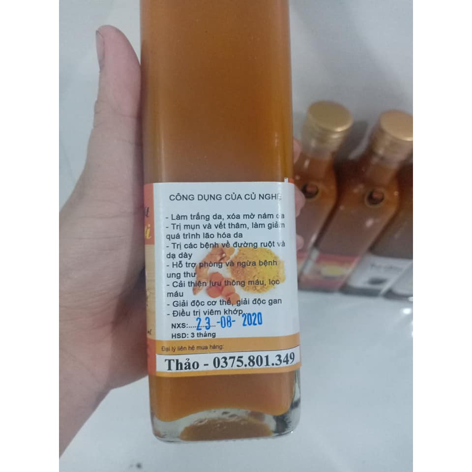 Sirô nước cốt nghệ tươi Tâm Nguyên 250ml