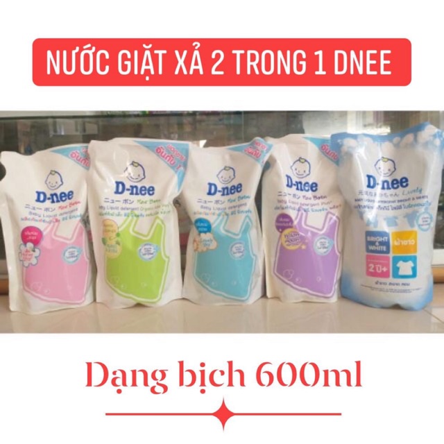 Nước Giặt Xả 2 trong 1 Dnee nội địa Thái Lan