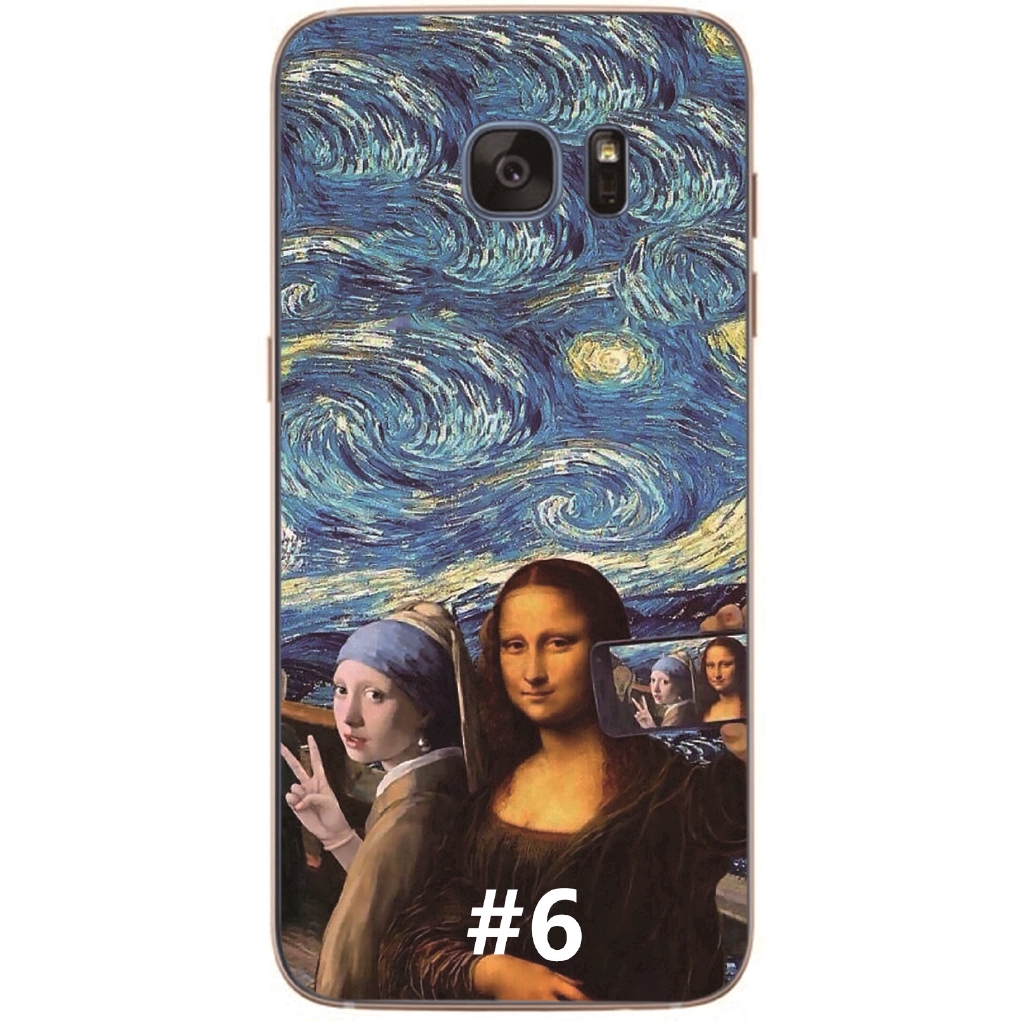 Ốp điện thoại TPU chống sốc hình tranh Van Gogh cho Samsung Galaxy Note5/Note 4/S6/S7 Edge