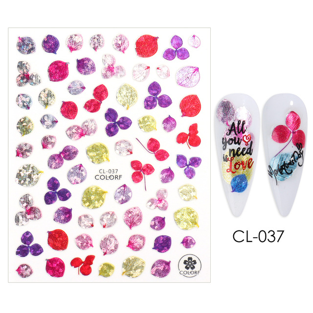 Nhãn Dán Trang Trí Móng Tay Họa Tiết Hoa Đẹp Mắt