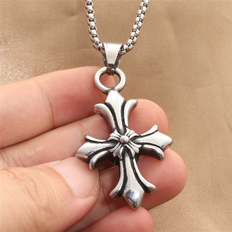Vòng Cổ Dây Chuyền Chrome Hearts Chữ Thập Chéo Dành Cho Nam Nữ N28