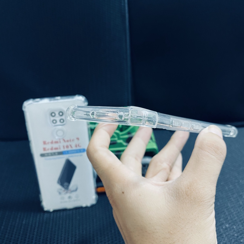 Ốp lưng chống sốc Xiaomi Redmi note 9/ Redmi note 10X 4G trong suốt cao cấp bo 4 góc chống va đập