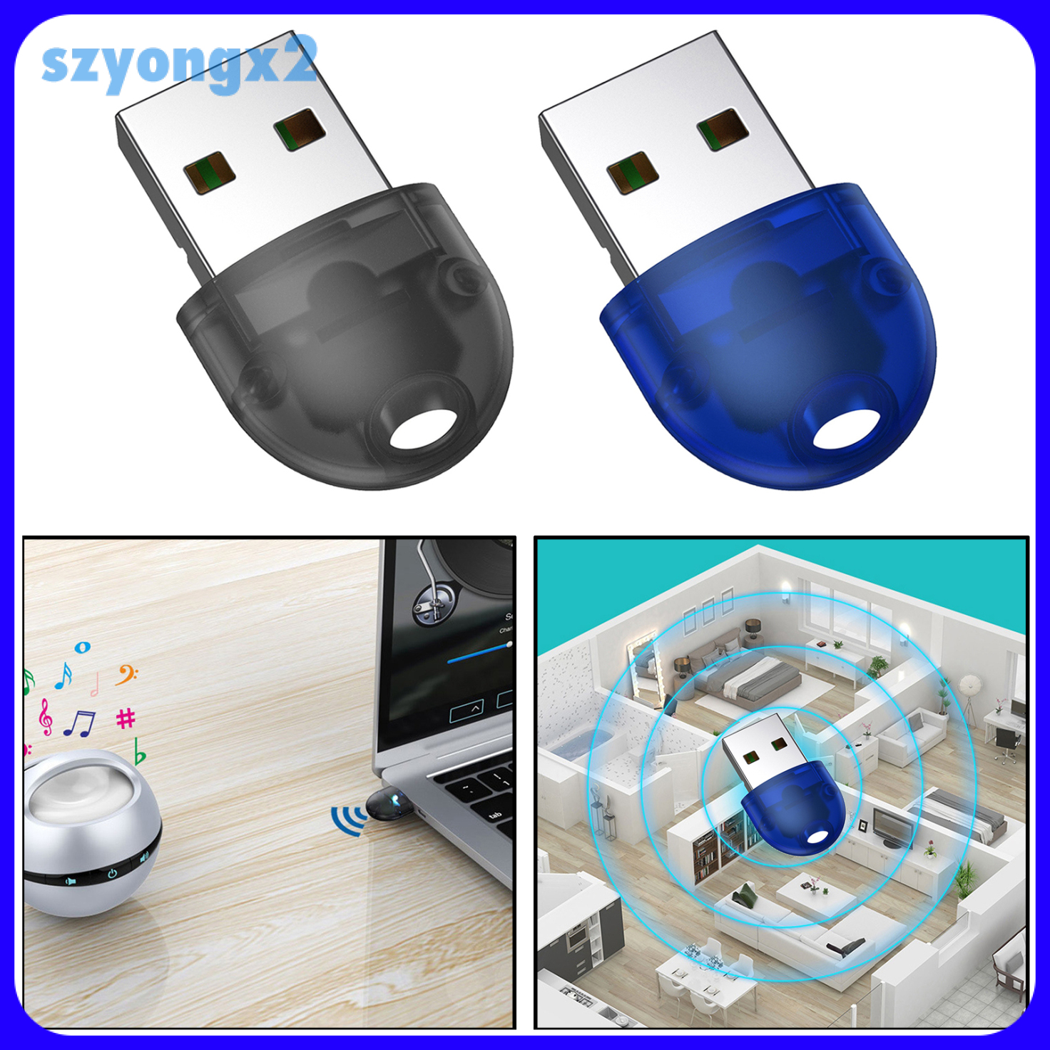 Bộ Thu Tín Hiệu Âm Thanh Bluetooth 5.0 Szyongx2