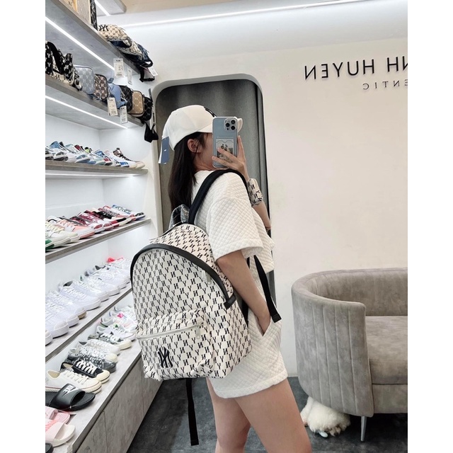BALO MLB NY MONOGRAM BACKPACK WHITE