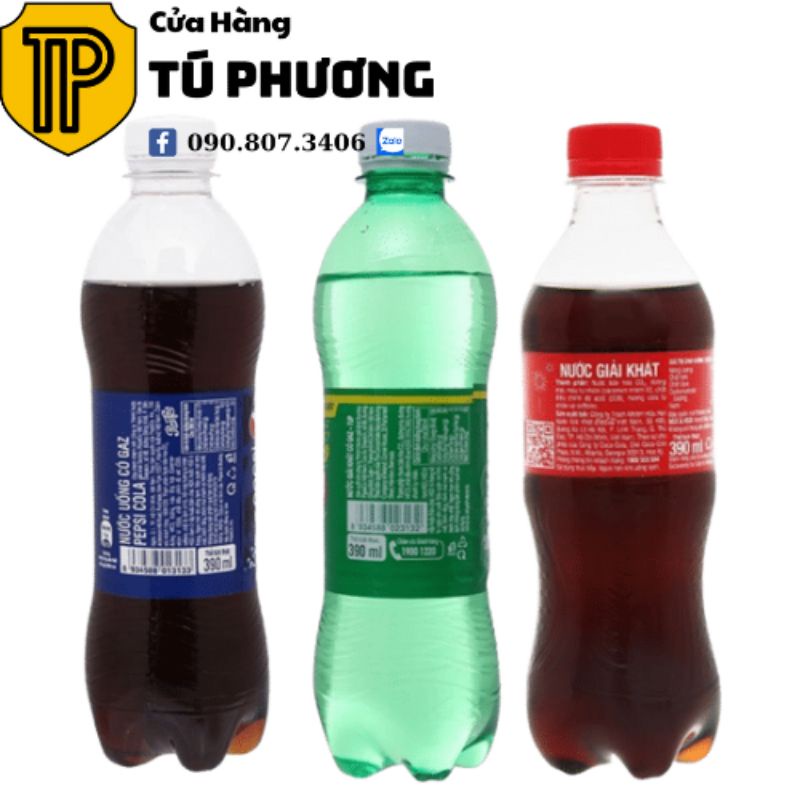 Nước ngọt Pepsi/7up/Coca Chai 390ml