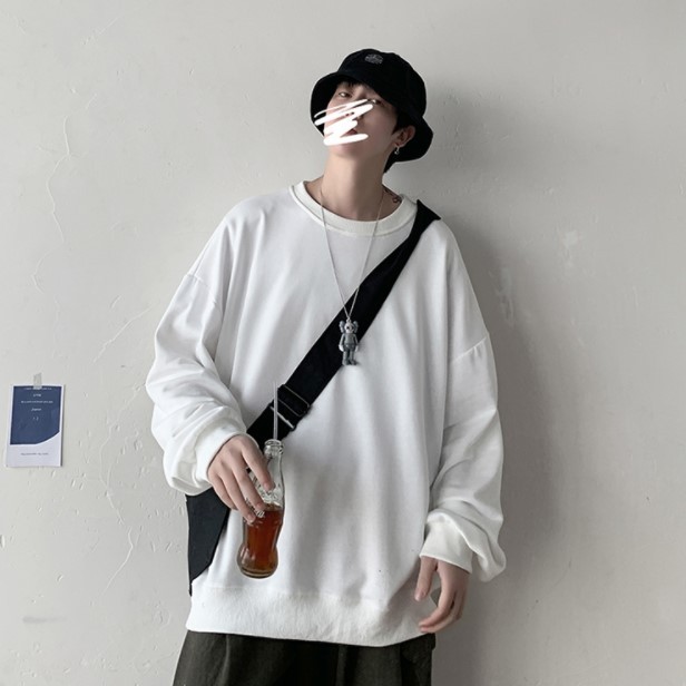 Áo sweater trơn dáng rộng unisex nhiều màu siêu hot | BigBuy360 - bigbuy360.vn