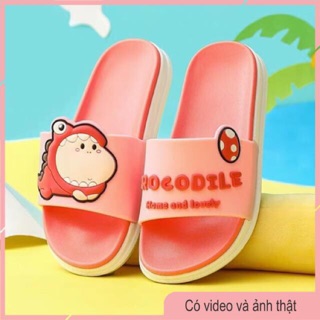 Dép quai ngang cá sấu Crocodile Unisex cao su siêu mềm