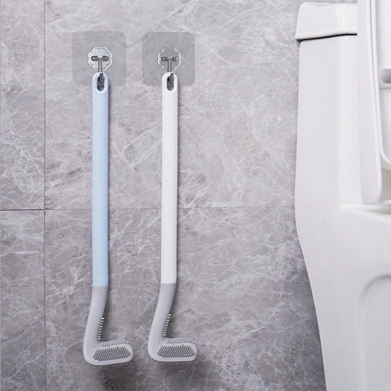 Chổi Cọ Toilet Silicon, Chổi Chà Rửa Nhà Vệ Sinh .Bồn Cầu Gắn Tường mẫu mới 2021