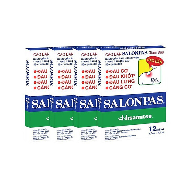 Cao Dán Salonpas Giảm Đau Kháng Viêm Trong Các Trường Hợp Đau Cổ Vai Gáy