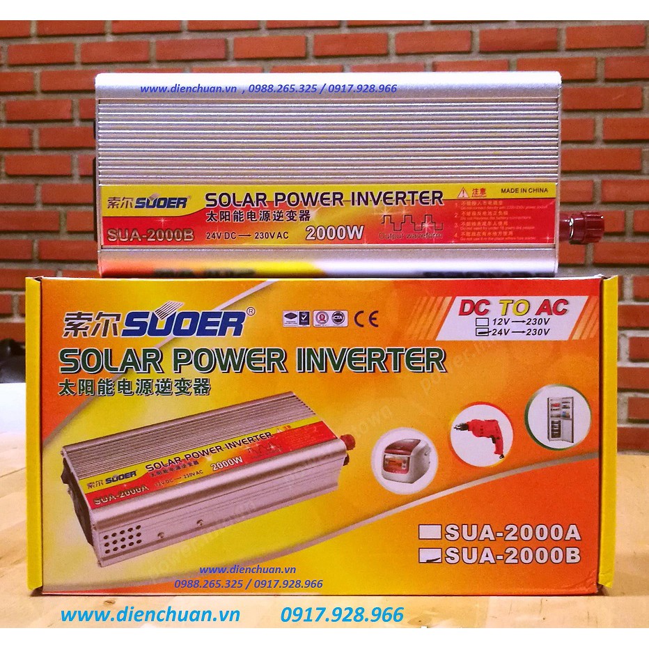 Kích điện 24V 2000W Suoer SUA-2000B