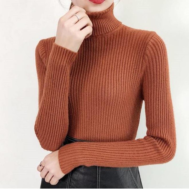 Áo len cổ lọ chất len tăm - Hàng cao cấp