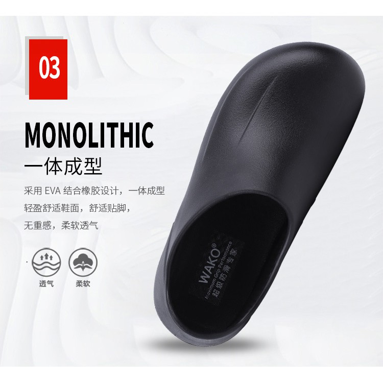 Giày bốt chống trượt chống thấm nước chống dầu an toàn cho đầu bếp | BigBuy360 - bigbuy360.vn