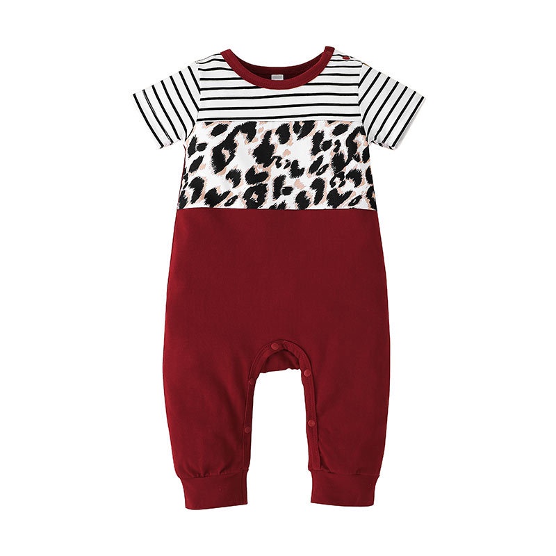 Body bé gái đồ sơ sinh từ 0 đến 9 tháng bodysuit liền thân mùa hè tay ngắn quần áo cho bé trẻ em