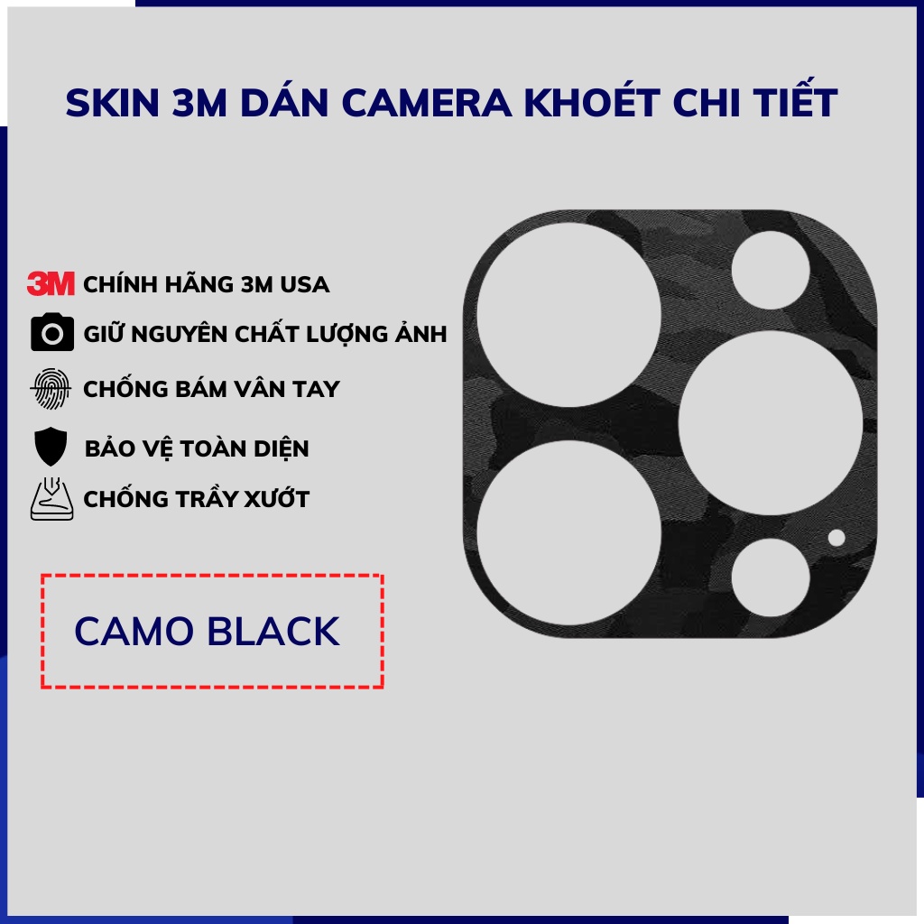 Miếng dán camera iphone 14 pro max ip 14 pro skin 3m chính hãng nhập khẩu từ USA chống trầy xướt mua 1 tặng 1