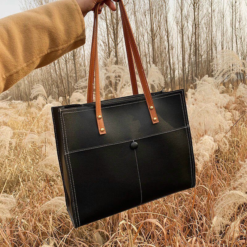 Túi tote da ,túi xách nữ đeo chéo thời trang đựng vừa A4 DT003