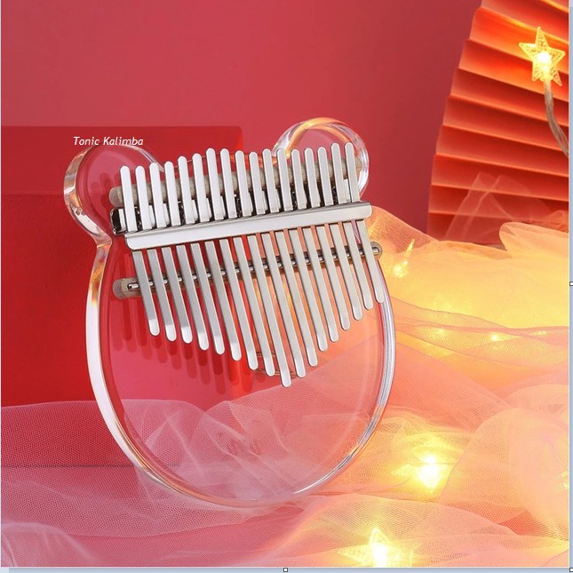 Đàn kalimba trong suốt gấu Acrylic M17