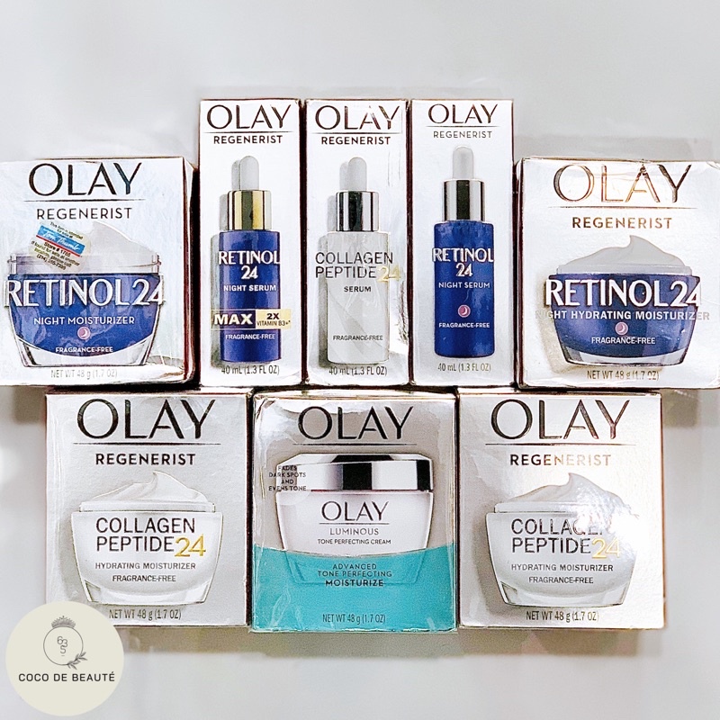 [STORE MỸ] KEM & SERUM OLAY RETINOL24, COLLAGEN PEPTIDE24, LUMINOUS MỸ