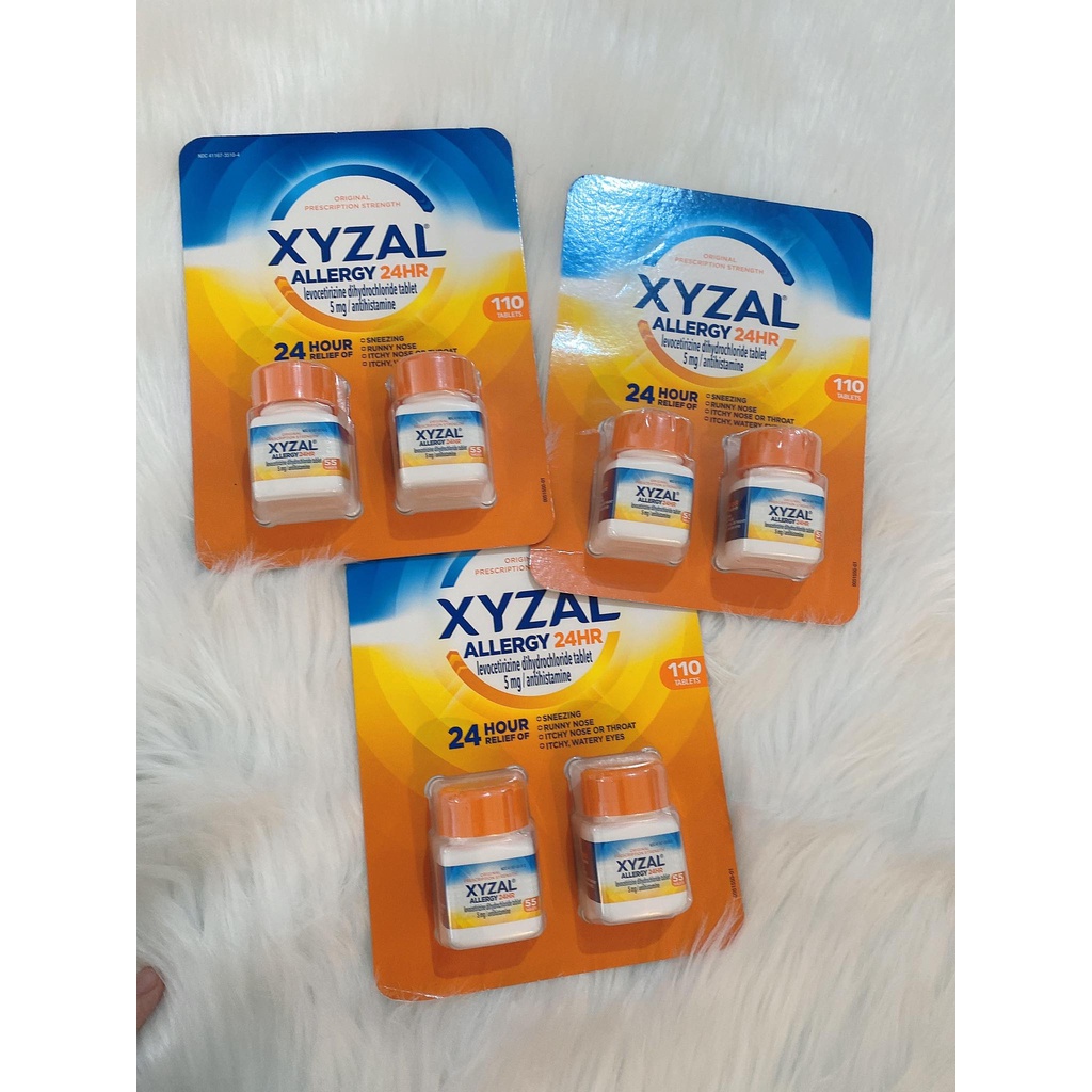 [HÀNG MỸ] Viên Uống Xyzál Állergy 24h Tablets 110 viên