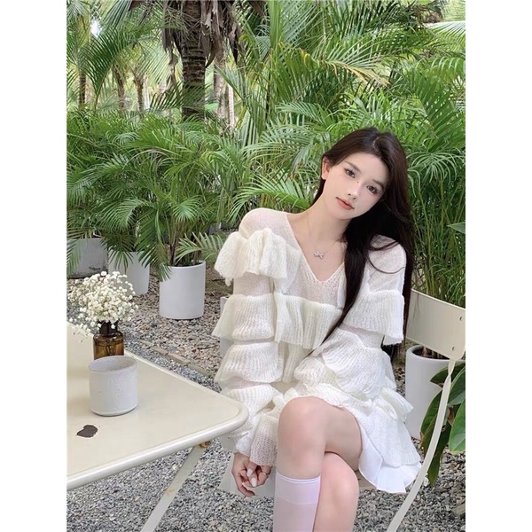 ✨💕Đầm babydoll tầng tay dài