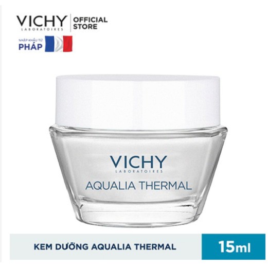 Gel Dưỡng Ẩm Kích Hoạt & Giữ Nước Cho Da Thường & Da Khô Vichy Aqualia Thermal Rehydrating Light Cream 15ml