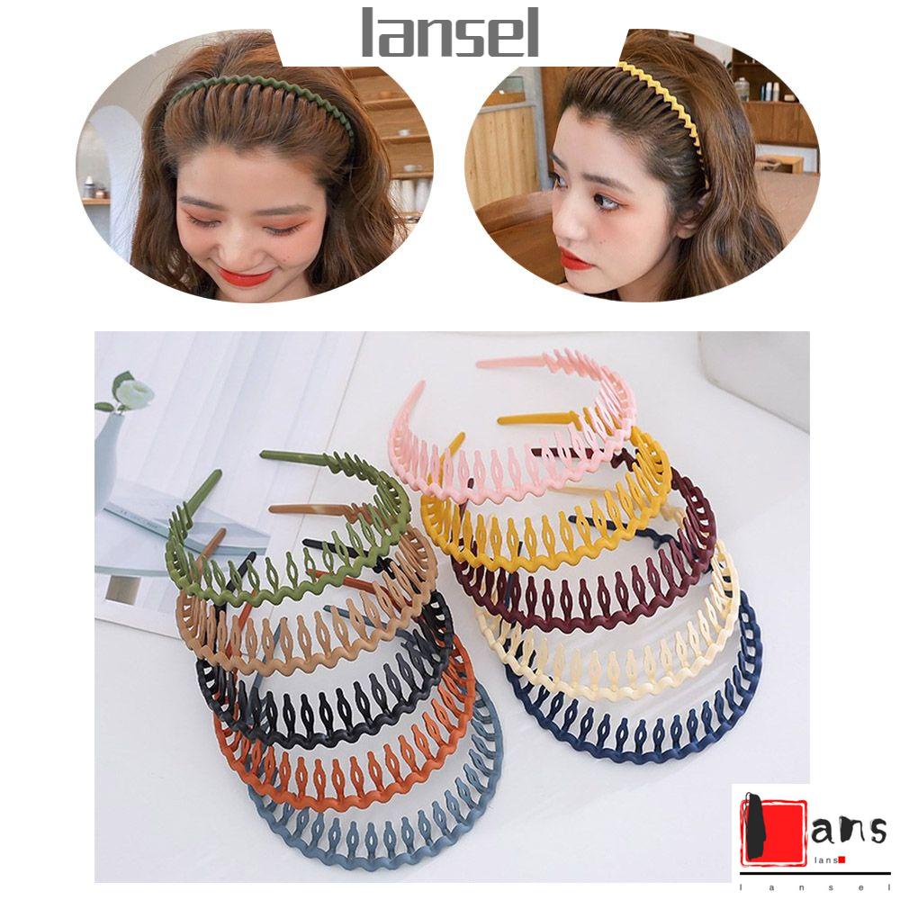 Lược cài tóc màu trơn có răng lược nhiều màu tùy chọn cho nữ