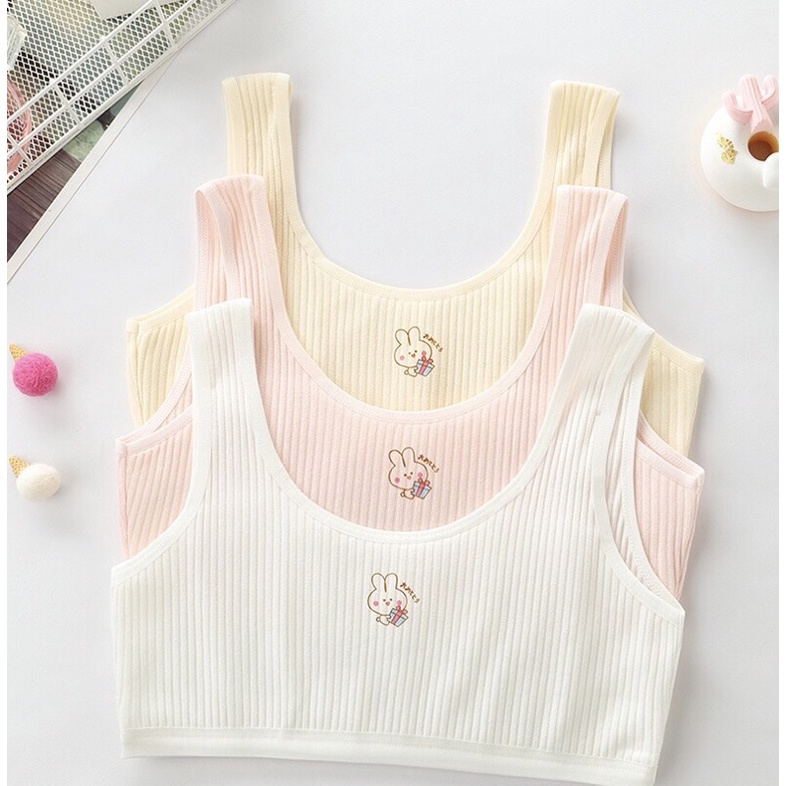 [A01] Áo ngực cho bé gái, áo lót học sinh cấp 2,cấp 3 Maruka Fashion hình thỏ siêu mềm 35-45kg