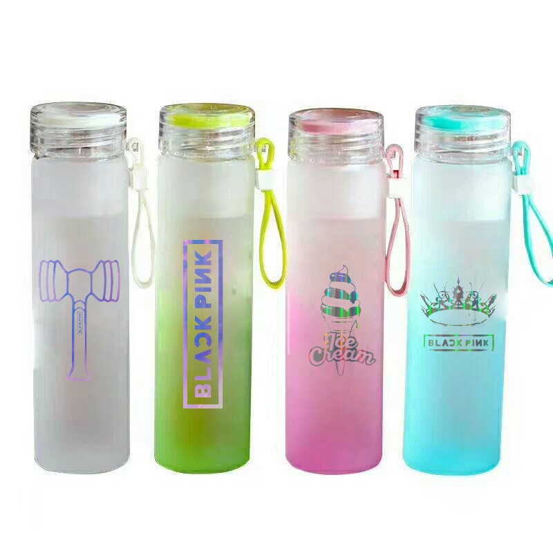 Bình nước màu loang blackpink BNML3 bình nước hologram blink thần tượng 500ml