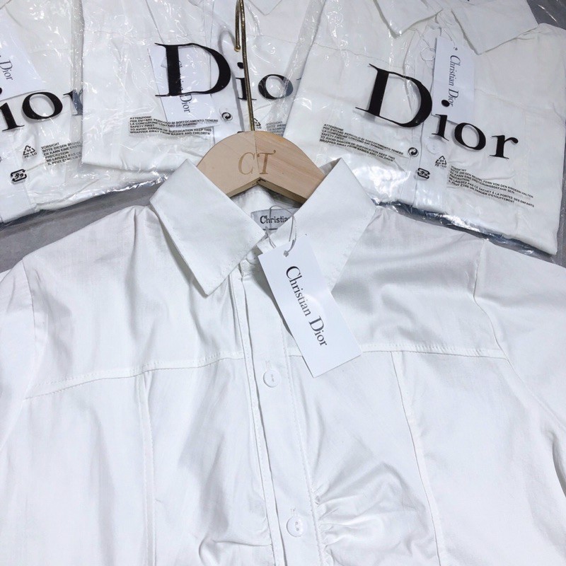 [Mã WASKT304 giảm 15% tối đa 30K đơn 99K] Áo sơ mi trắng cộc nhún giữa | BigBuy360 - bigbuy360.vn