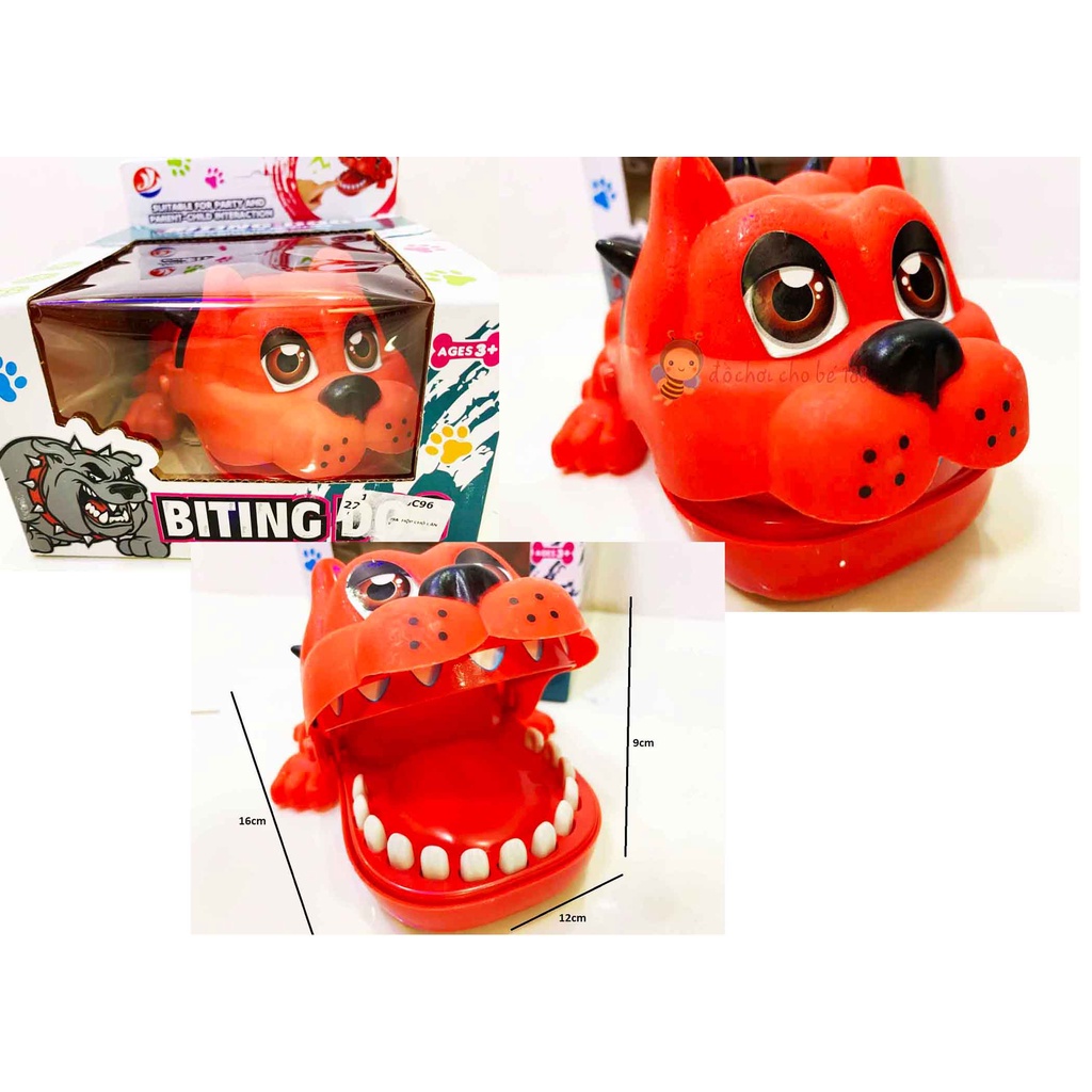 Đồ chơi chó pull đỏ, cá mập, hà mã cắn tay sử dụng pin