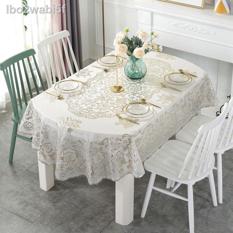 △ ﹉  lbo2wabi5fKhăn trải bàn hình bầu dục không thấm nước, chống bỏng, dầu, khăn PVC phong cách Châu Âu dù