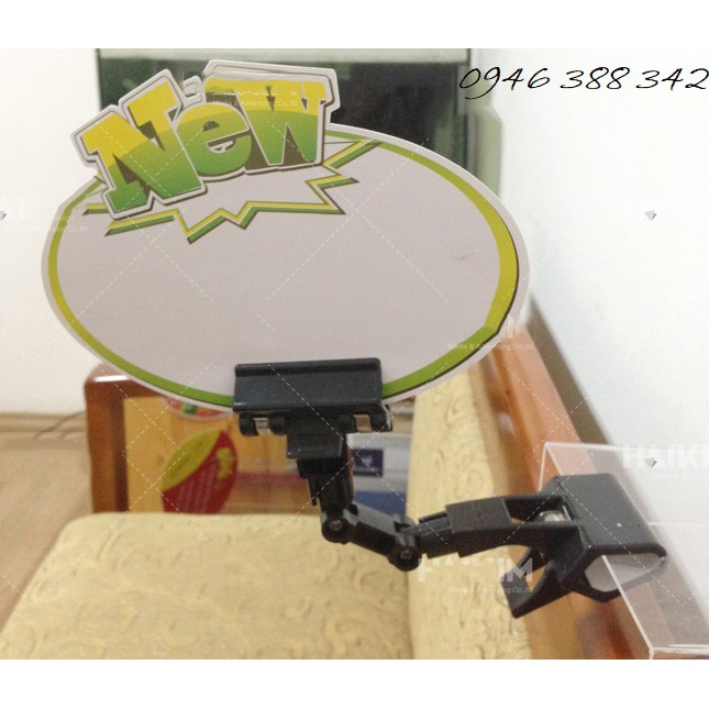 Kẹp nhựa sale, kẹp quảng cáo, kẹp giảm giá siêu thị, kẹp shop W-005, kẹp rô bốt xoay 360 độ, kẹp ro bot quảng cáo