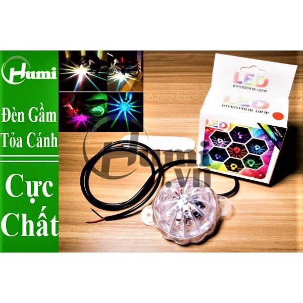 Đèn led gầm xe máy ô tô 48 tia 12v-80v bản cao câp tự động đảo màu chớp nháy cực đẹp