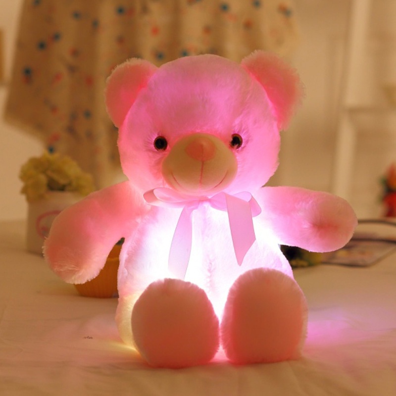 Gấu Teddy Nhồi Bông Có Đèn LED Phát Sáng 30CM