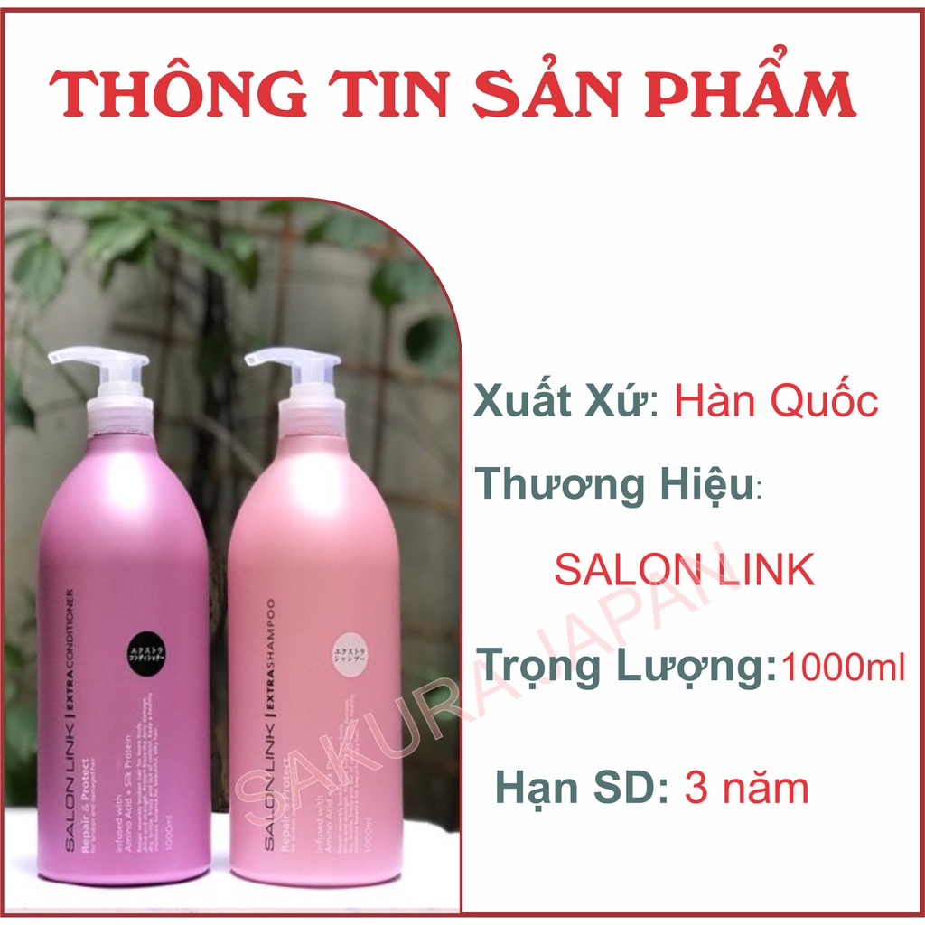 Dầu Gội - Xả Salonlink 1000ml Nhật Bản