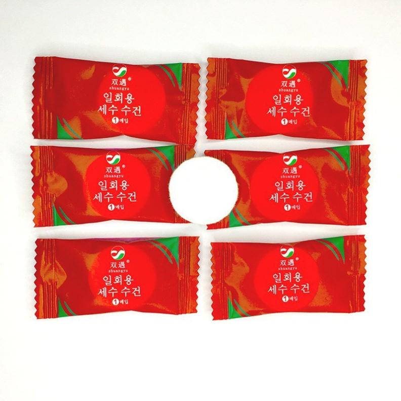 [ TẶNG MŨ ] Khăn Giấy Nén Hàn Quốc Cao Cấp MIFAN Khăn 24x30cm - Loại Dày 2 Lớp