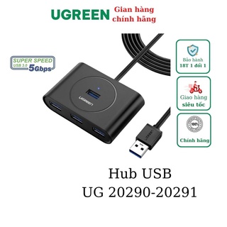 Bộ chia hub usb 3.0 4 cổng ugreen 20290 - 20291