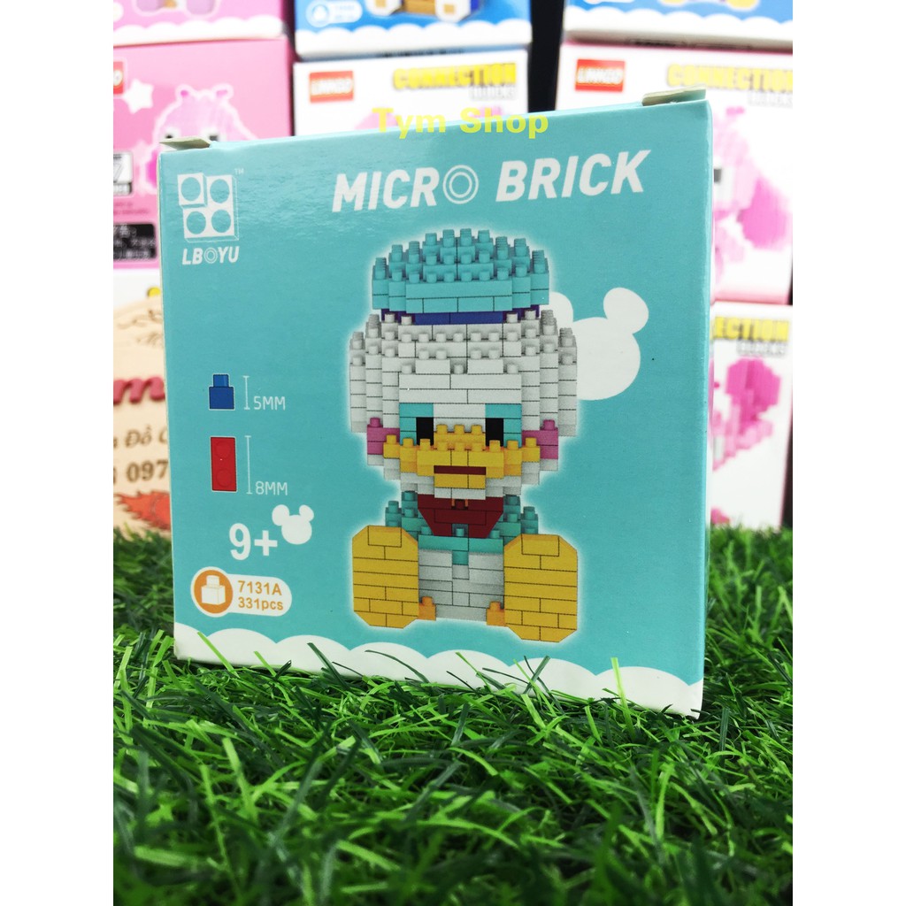 Đồ chơi Xếp Hình le go nano Mô Hình 3D Baby Donal Duck Vịt con Minifigure Nanoblock