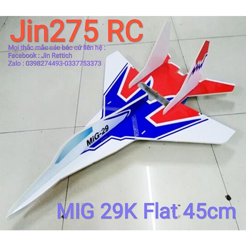 ❤️ Siêu Sock❤️Bộ vỏ kit MiG 29 K sải 45cm