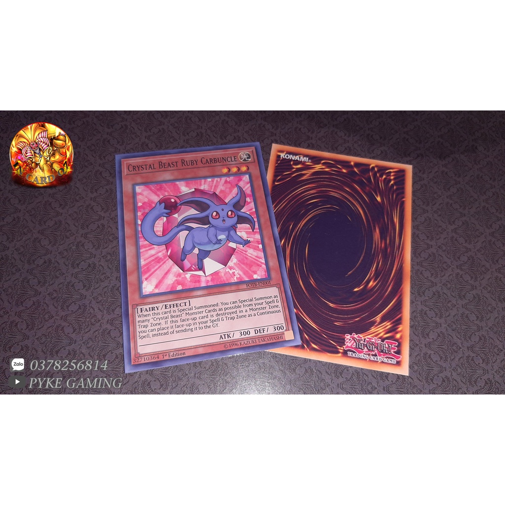 Bộ Bài Yugioh Crystal Beast