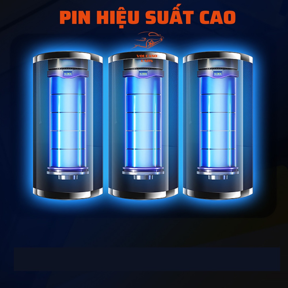 Bơm lốp ô tô tự ngắt VOLCANO CARS 12V kèm màn hình điện tử LED hiển thị thông tin, bơm hơi đa năng dành cho xe hơi