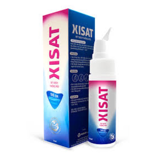 Xịt mũi Xisat hồng 75ml cho bé